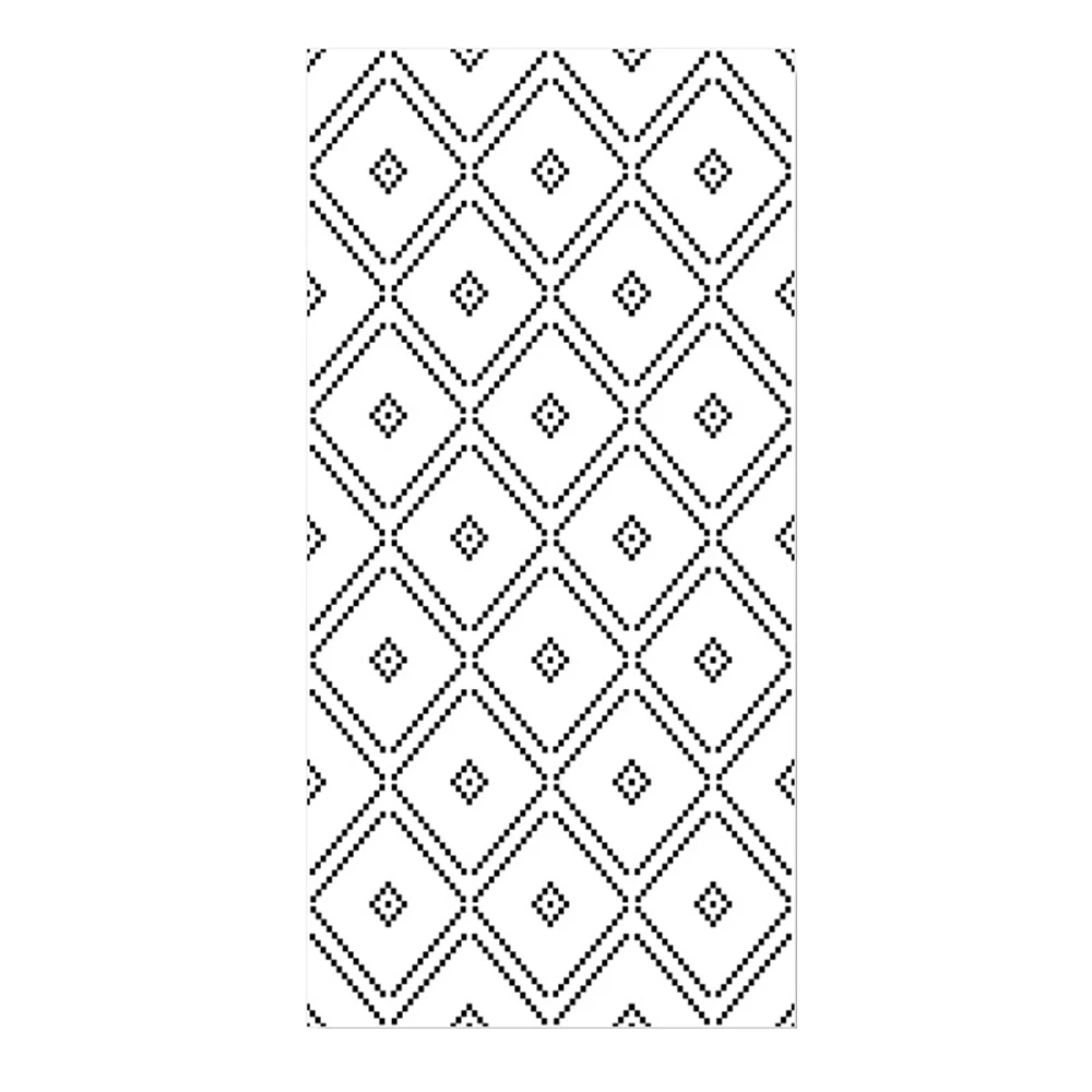 

New 9.5M Nordic PVC Geometric Washable Wallpapers For LIving Room Store Black and White Diamond Lattice Wall Paper Sticker Roll