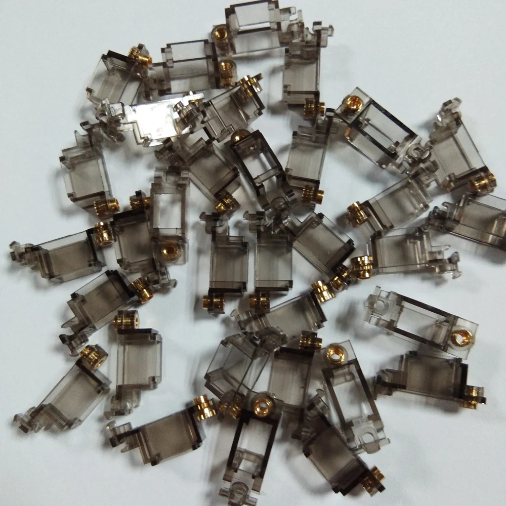 DUROCK Smokey прозрачные позолоченные PCB винтовые стабилизаторы 2u 6.25u 7u для