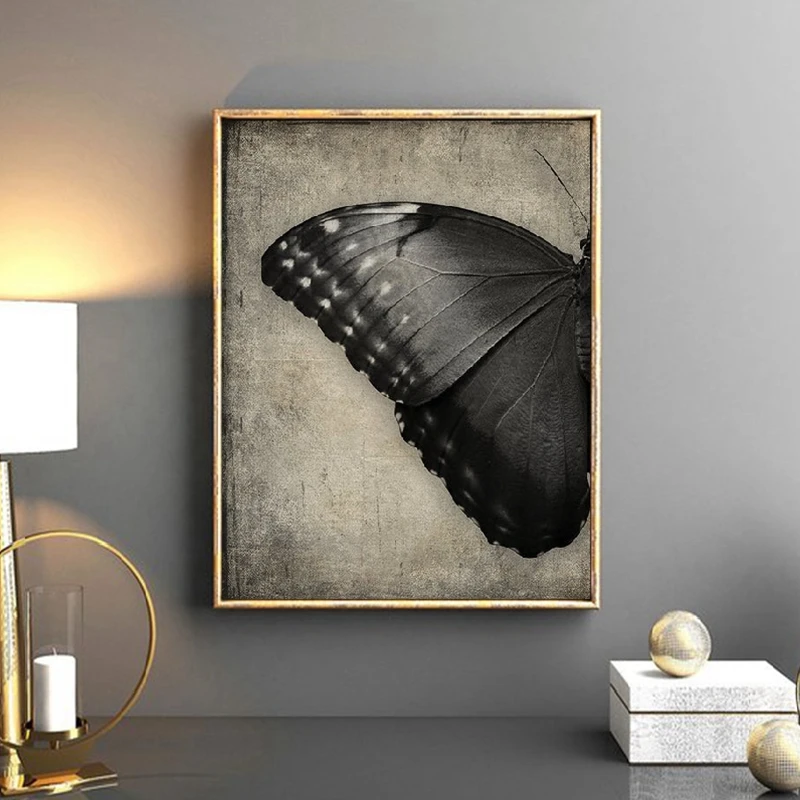 black butterfly poster prints goth decor dark art butterfly wall art canvas painting picture gothic home wall decoration painting & calligraphy aliexpress black butterfly poster prints