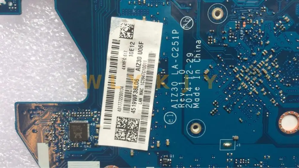 for Lenovo S21E S21E-20 AIZ30 LA-C251P Laptop motherboard tablet motherboard CPU N2840 2G SSD 64G 100% Test OK