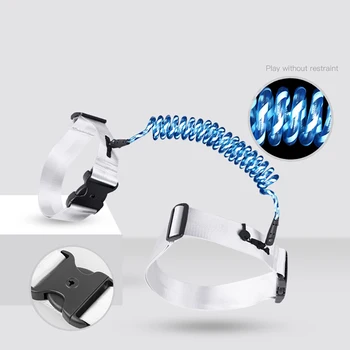 

OLOEY 1.5-2.5m Kids Safety Harness Adjustable Children Leash Anti-lost Wrist Link Reflective children's anti-lost belt at night