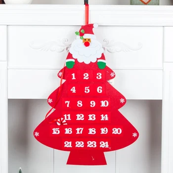 

Non-woven Christmas Hanging Advent Calendars 24 Days Countdown To Xmas Gift Decorations Weihnachtskalender Kerst Kalender