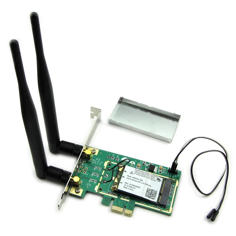 Беспроводная Wi-Fi сетевая карта Mini PCI Express PCI-E к 1X настольный адаптер