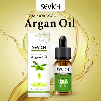 

2pcs Sevich 20ml Natural Argan Oil Hair care Nourishing Scalp Repair Dry Damage Hair Treatment Glycerol Hair Care Hair oil