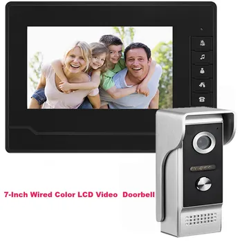 

7 Inch Color LCD Video Door Phone Doorbell Intercom System Night Vision Camera Home Security Video Call Doorbell