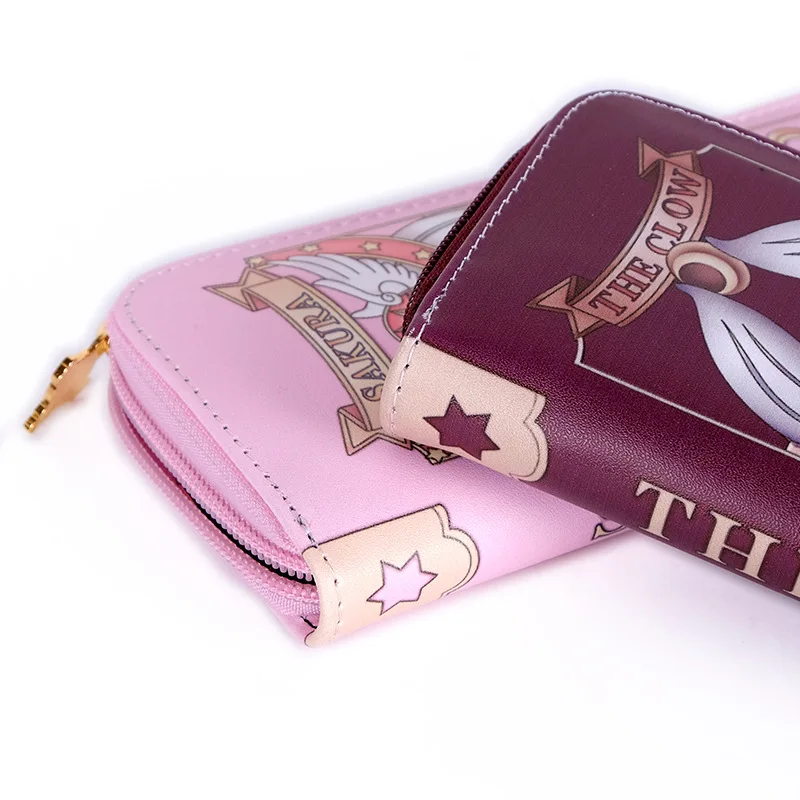 2 стиля аниме карта Captor Cardcaptor Sakura косплей сумка для денег кошелек Длинный