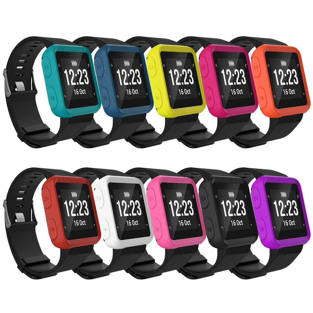 For-Garmin-Forerunner-35-30-S20-Silicone-Case-Smart-Watch-Protector-Skin-Cover-for-Sport-Watch
