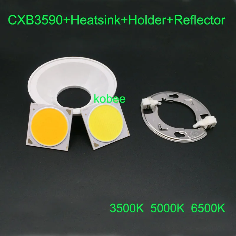 CREE CXB3590 COB LED Grow Light Full Spectrum with Ideal holder 50-2303CR Heatsink Meanwell driver reflector | Освещение