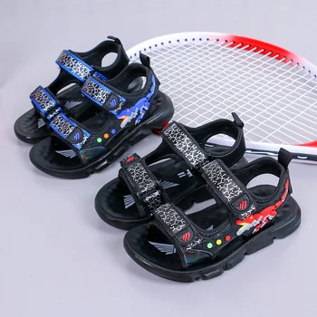 

Summer Boy Casual Shoes Blue Kids Boys Beach Sandals Shoes Designer Flats Children Sandals Non-Slip Boys Outdoor Sandals