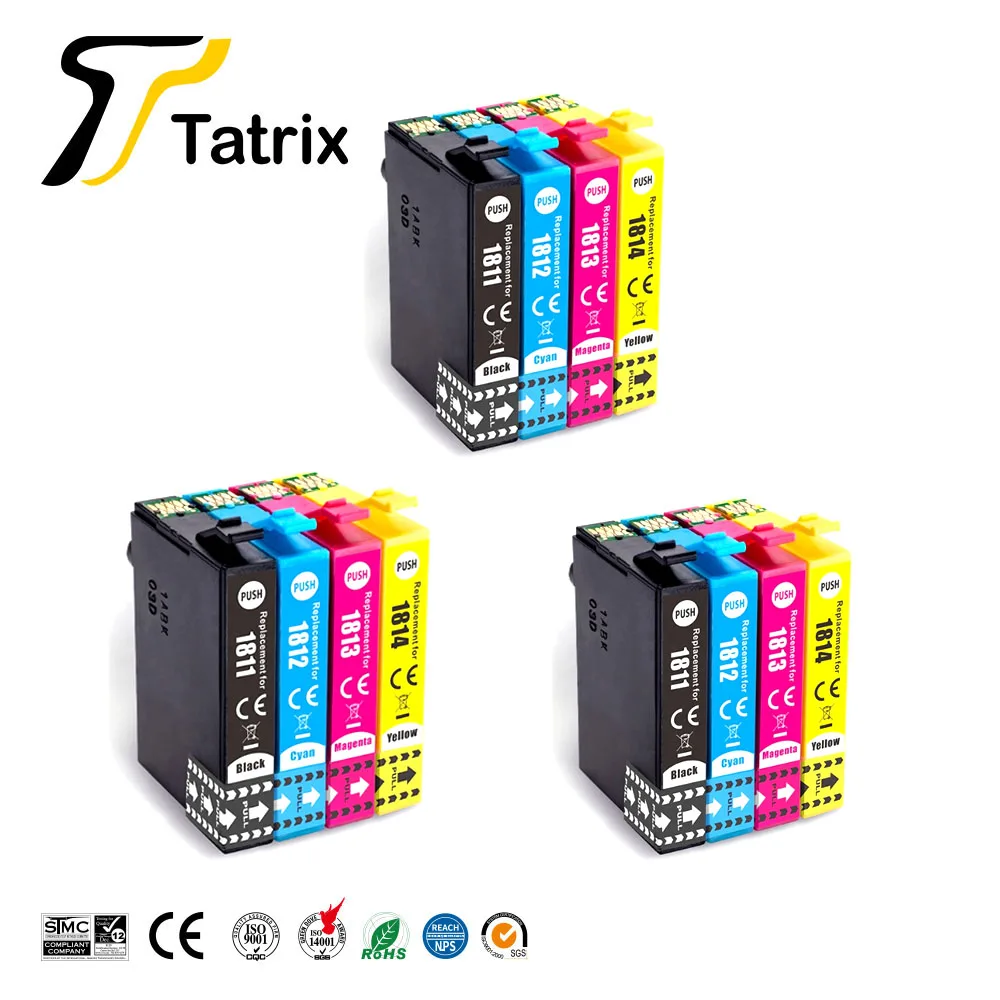 Совместимый с Tatrix картридж чернилами 18XL для Epson XP205 XP305 XP322 XP315 XP212 XP402 XP30 XP225 XP325 XP422