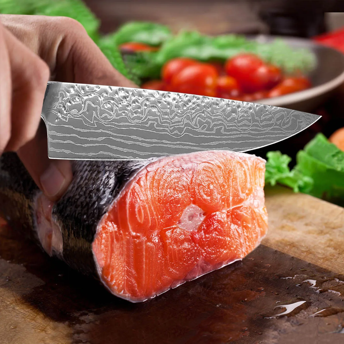 Kitchen Knife Damascus Chef Knife Japanese Sushi Knife Cooking Knife Twosun  Chef Knife G10 Handle Salmon Sashimi Knife Cooking - AliExpress