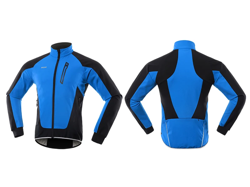 ARSUXEO зимняя флисовая велосипедная куртка Мужская ветрозащитная Водонепроницаемая велосипедная Джерси велосипедная мягкая оболочка пальто MTB Одежда Светоотражающая 20B