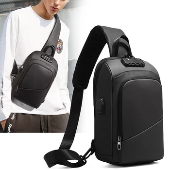 

YOUSE 2020 New Multifunction Crossbody Bag for Men Anti-theft Shoulder Messenger Bags Male Waterproof Short Trip Chest Bag Pack