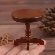 1/12 кукольный домик деревянная мебель миниатюрный круглый стол