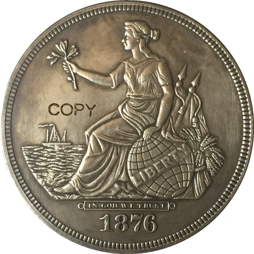 

1876 United States $1 Dollar coins COPY Type 2