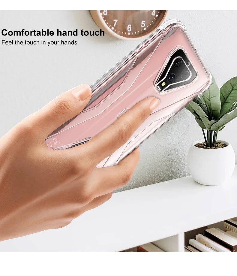 IMAK for Xiaomi Black Shark 3 Case Shock-Resistant Shockproof Soft TPU Back Cover Case for Xiaomi Black Shark 3 3s IMAK for Xiaomi Black Shark 3 Case Shock-Resistant Shockproof Soft TPU Back Cover Case for Xiaomi Black Shark 3 3s