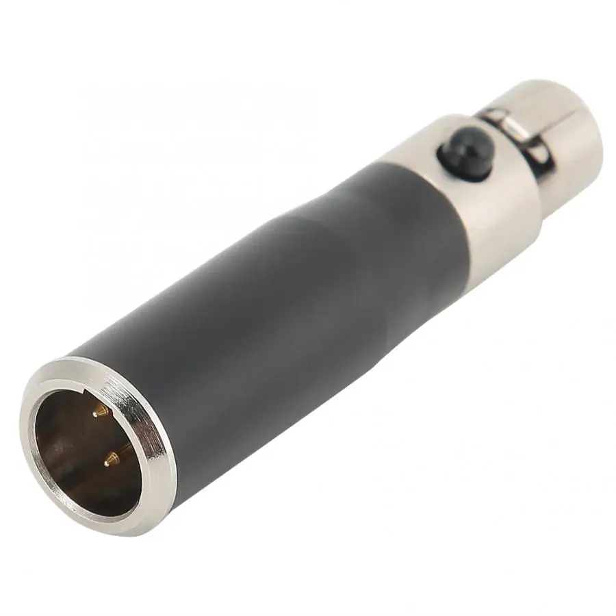 2 шт. мини адаптер XLR 3pin для Mini 4 контактный разъем из цинкового сплава|Коннекторы и
