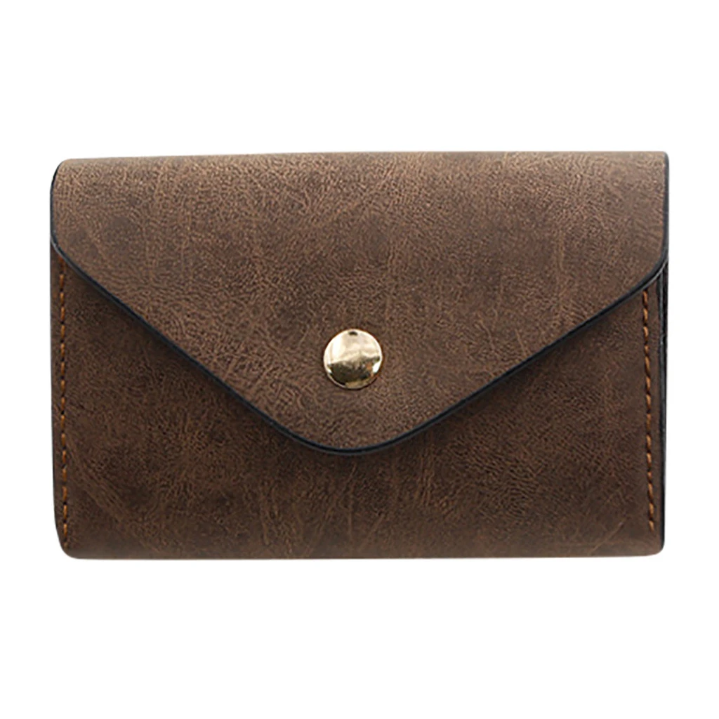 Leather Vintage Wallet Women Hasp Small And Slim Coin Pocket Purse Cards Holders Luxury Pocket Men Purse Money Bag Purse 819