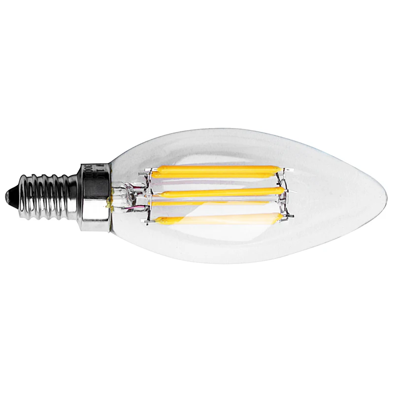 Dimmable E12 6W COB Edison свеча пламя накаливания светодиодный светильник лампа 10*3 5