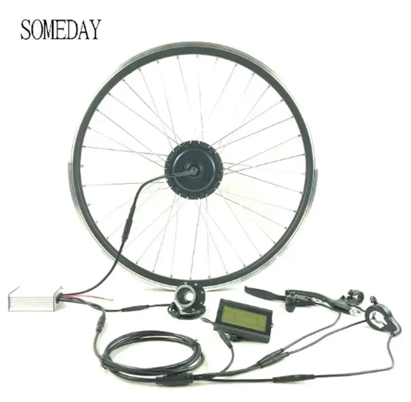 

SOMEDAY Whole Waterproof Cable 36V 250W Electric Bicycle Conversion Kit Front Hub Motor Ebike Wheel with KT LCD5 LCD3 Display