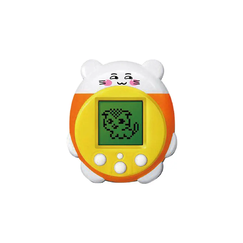 Милая видео игра E-pet игрушка игровой автомат звучащий цветной экран дисплей Портативный виртуальный кибер Pet игровая консоль для детей - Цвет: yellow cat AU Plu