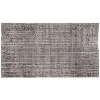 

Handmade Gray Vintage Overdyed Turkish Area Rug 172x304 Cm-5'8''X9'12''