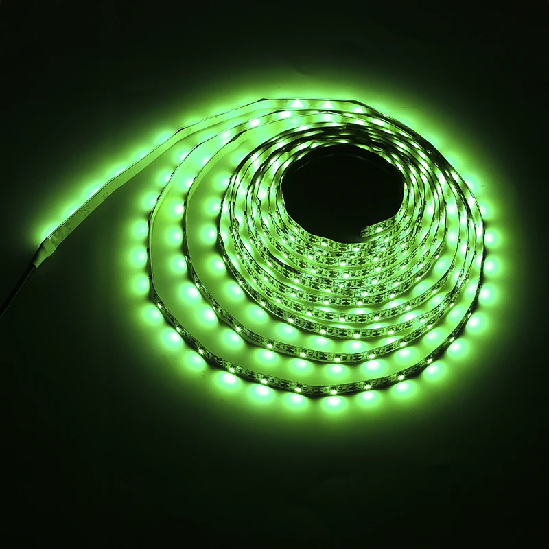 USB 300Led полоса Теплый чистый белый зеленый 5 в SMD2835 свет гибкая лента украшение подсветка для ТВ компьютер Кемпинг 60 5 м - Испускаемый цвет: Зеленый