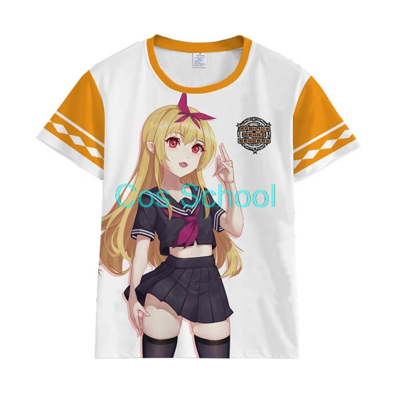 Cos School Arifureta Shokugyou de Sekai Saikyou T shirt Yue Cosplay tshirt Couple 3D Print T-Shirt Hajime Nagumo Costumes Tees - Цвет: B