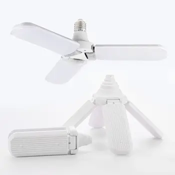 

60W LED folding Lamp Bulb Four-leaf E27 Light bulb wide pressure high-brightness Home Garage Ceiling Light LED Blubs
