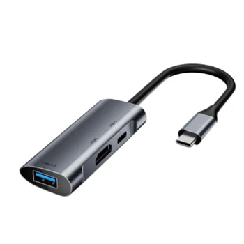 

USB C HUB Type-C Docking Station 3 in 1 4K HDMI PD 60W USB 3.0