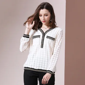 

2020 Spring New Fashion Women's Dress A Hair Substitute Women's Dress French Style Small Fragrance Top Celebrity Temperament Lac