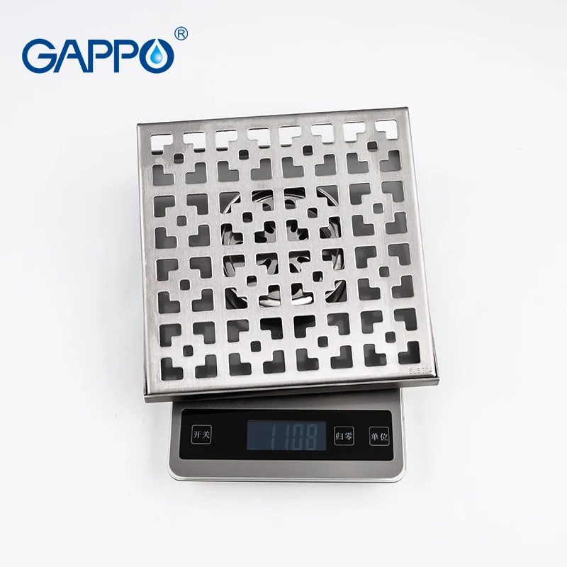 GAPPO домашние напольные стоки из нержавеющей стали квадратной Y81255-1