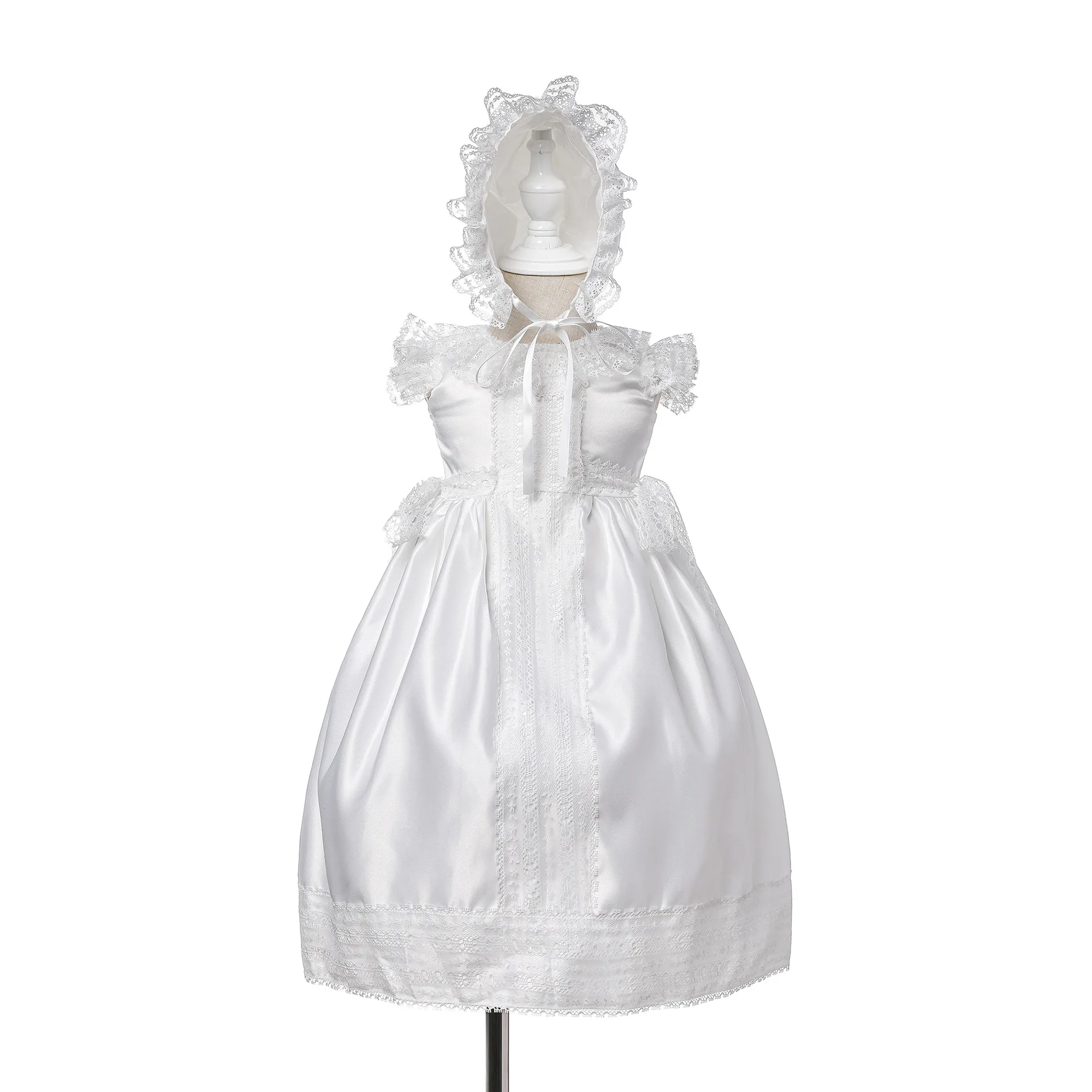 

European and American Extended Baptismal Extra Christening Gown Baby Party Dress Baby Girl Dress Vestidos Baby Birtday De Bebes