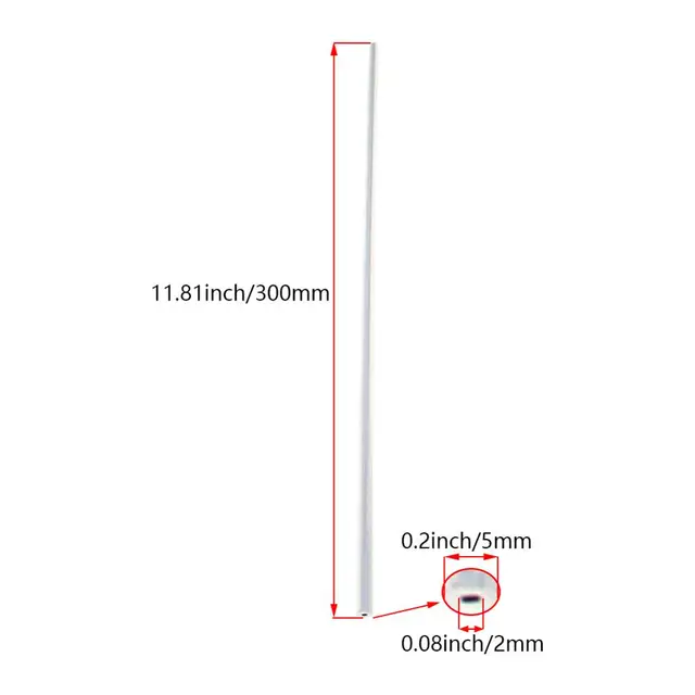 MroMax Top Quality Aluminum Tube 6063 Straight Joint Fitting 3*2/4*2/5*2/5*3/5*4mm Length 300mm 1/2/4pcs Pipe Fitting Facilities 5x2mm 1pcs