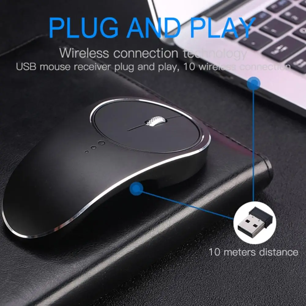 Беспроводная мышь, компьютерная перезаряжаемая мышь, бесшумная компьютерная мышь Mause, эргономичная мышь 2,4 ГГц, USB оптические мыши для ноутбука, ПК, бизнеса