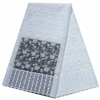 

Hot Sale French Lace Fabric Pure White Nigeria Lace Fabric High Quality African Tulle Lace Fabric For Wedding Party Dress Cheap!