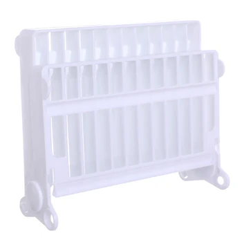 

12slots Drain Frame Space Saving Solid PP Plate Organizer Collapsible Design Free Standing Dish Rack Home Kitchen Drying Holder