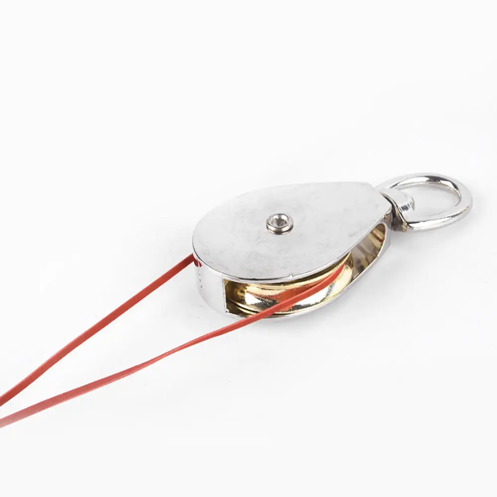 Miniature Fixed Pulley Stainless Steel Swivel Lifting Rope Pulley Set