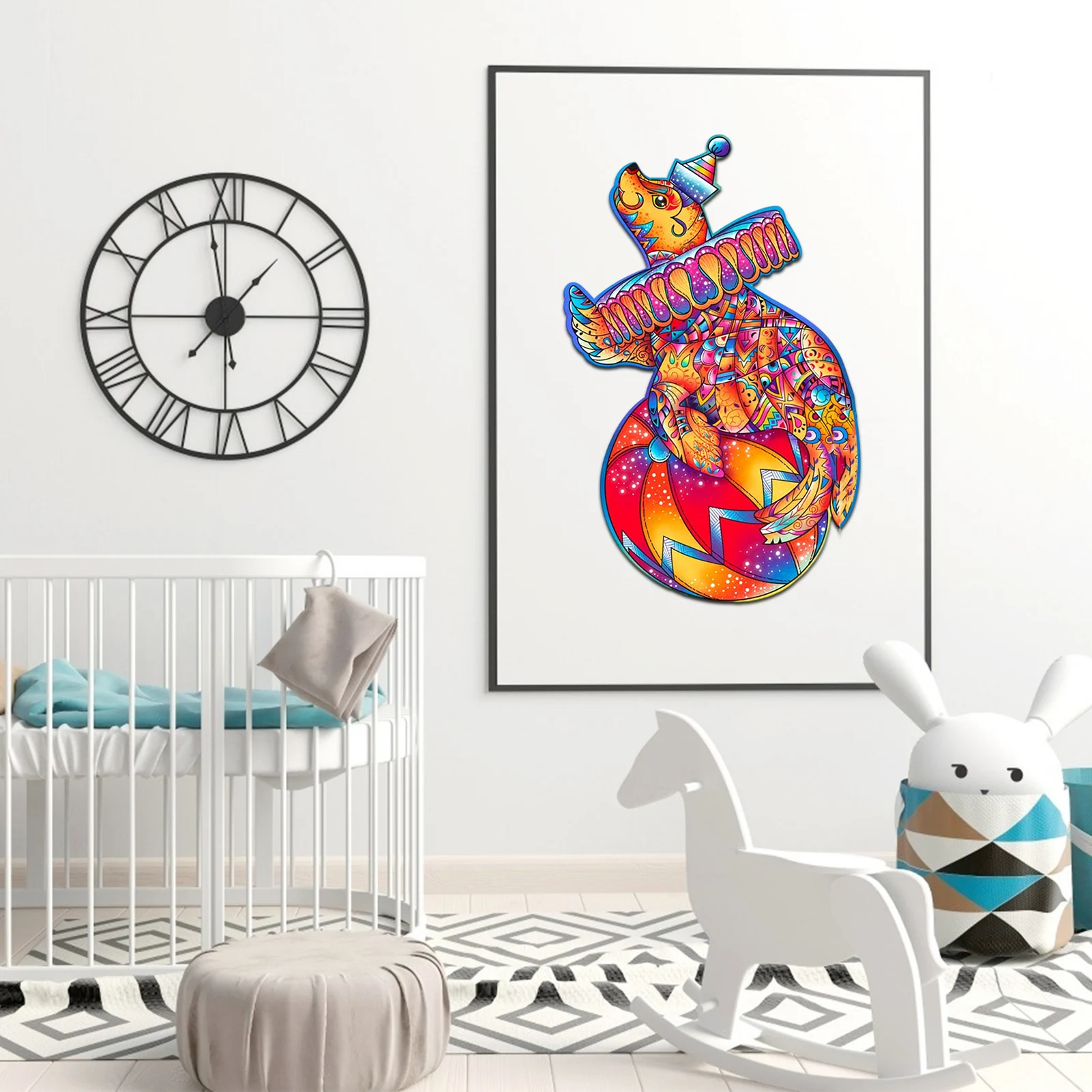 Forma original quebra-cabeça de madeira quebra-cabeça colorido leão marinho animal quebra-cabeça para crianças adultos educacional brinquedos interativos 3d puzzle presente