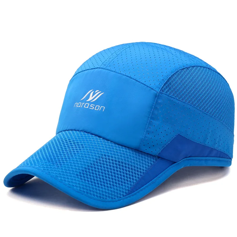 Летняя Новинка Мужская Спортивная Солнцезащитная бейсболка козырек для бега Кепка дышащая быстросохнущая сетчатая Кепка s Gorras Chapeu
