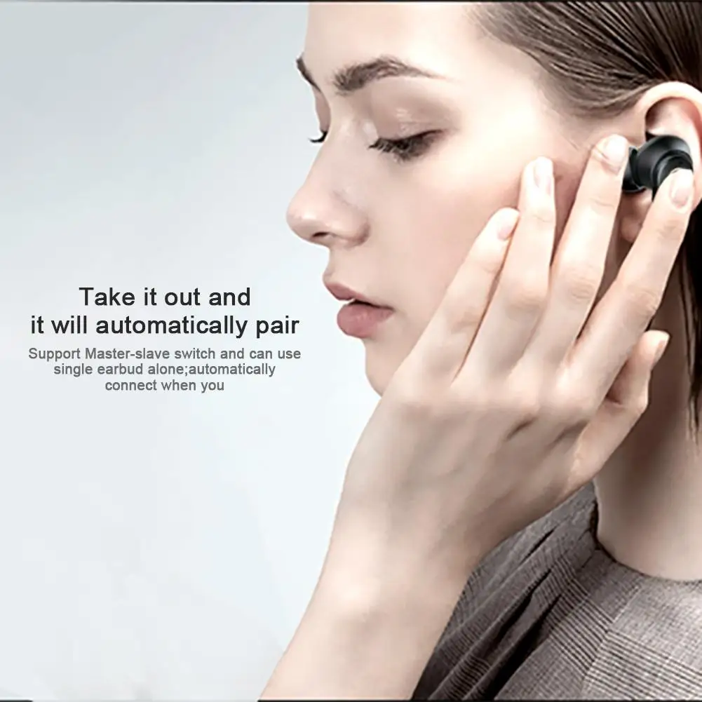 Новинка беспроводные наушники TS 100 TWS Bluetooth 5 0 мини стерео бас шумоподавление