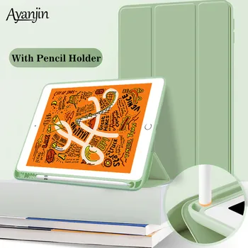 

Soft Silicone Case For iPad mini 5 Smart Case With Pencil Holder 2019 7.9 inch A2124 A2125 A2126 A2133 Auto Wake/Sleep+Film+Pen