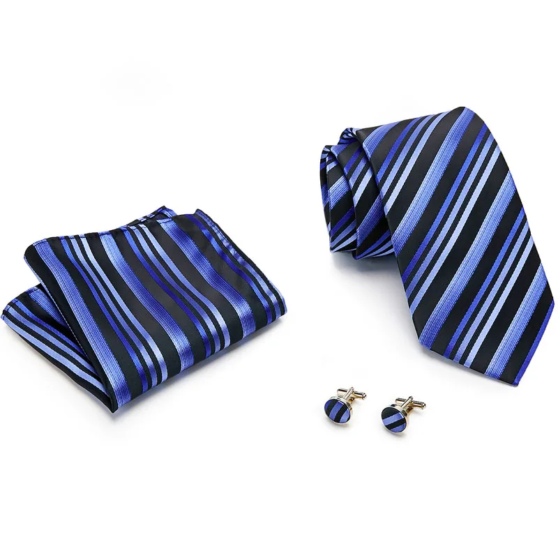 Модный классический однотонный Коричневый мужской галстук карман Квадратные Запонки Набор черный синий зеленый шелковый галстук костюм свадебный бизнес - Цвет: S98