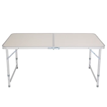 

Folding Aluminum Alloy Dining Table 120 x 60 x 70cm Portable Home Use Outdoor Camping Picnic Barbecue Table