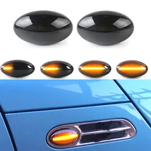 

2pcs Car Lights Accessories 3W Smoked LED Front Turn Signal Side Marker Light For 02-08 Mini Cooper R50 R52 R53 Marker Lights