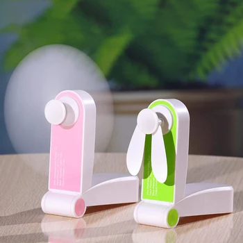 

Hot Sale Summer Handheld Desktop Air Cooling Fan Foldable USB Charging Mini Electric Fans Portable Table Student Dormitory Usage