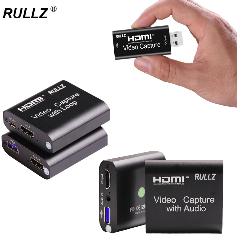 4K петли Аудио Видео карта захвата 1080P HDMI Запись коробка микрофона USB 3 0 2 игра
