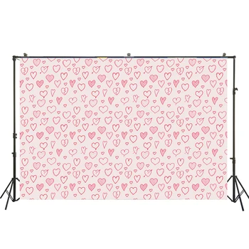 

HUAYI Photography Backdrop Valentine's Day Love Painted Hearts Photobooth Background Newborns Baby Child Studio Backdrops W-3840