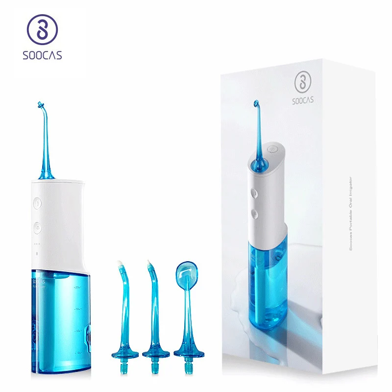 Портативный ирригатор для полости рта SOOCAS 3 режима 4 насадки беспроводной USB