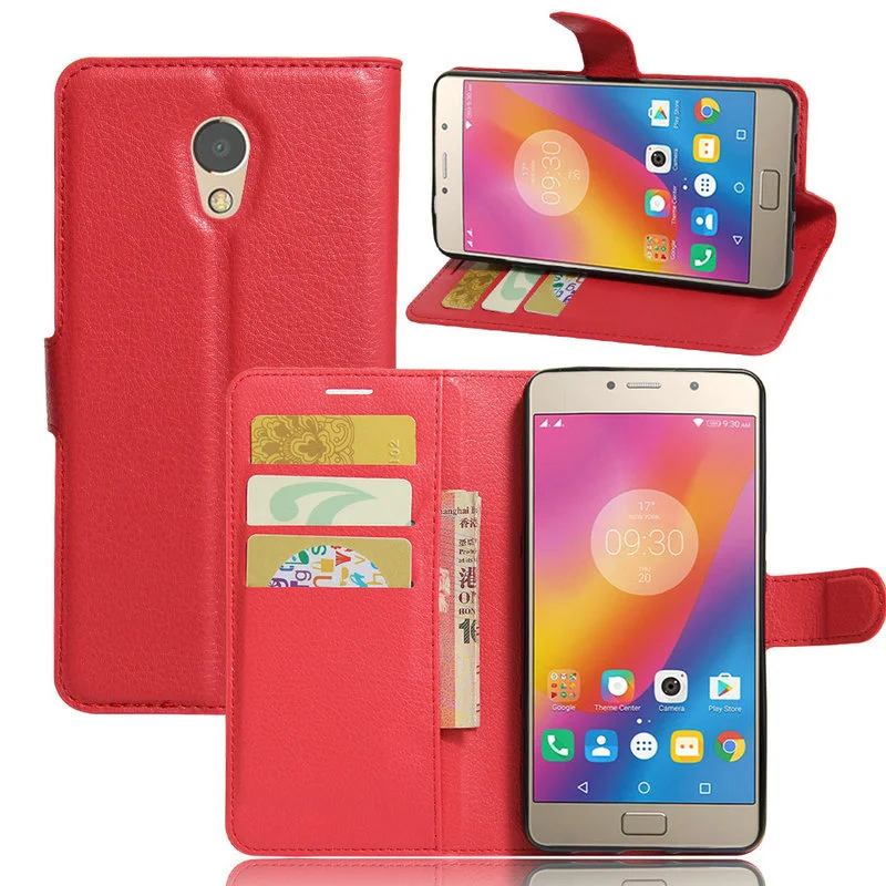 

For Lenovo Vibe P1m P1ma40 Wallet Flip Leather Case Phone Back Cover with Stand Etui Coque